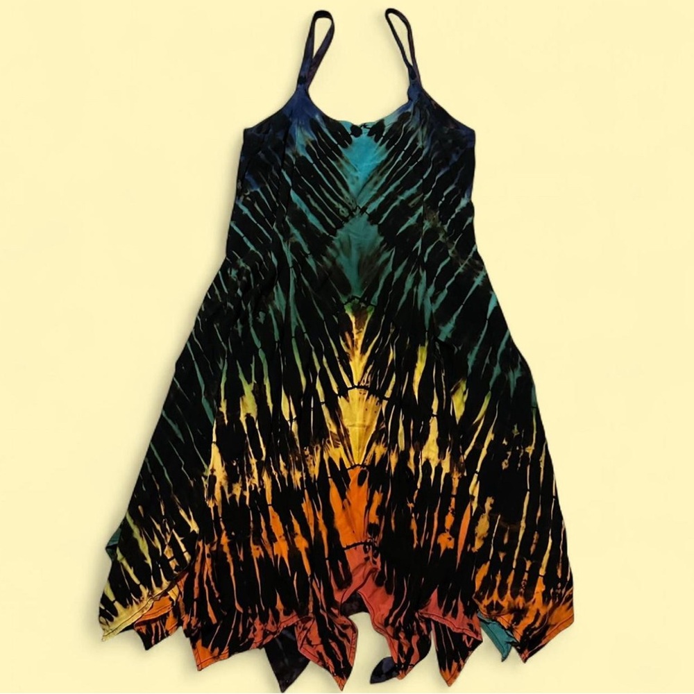 Multicolor Tie-Dye Dress